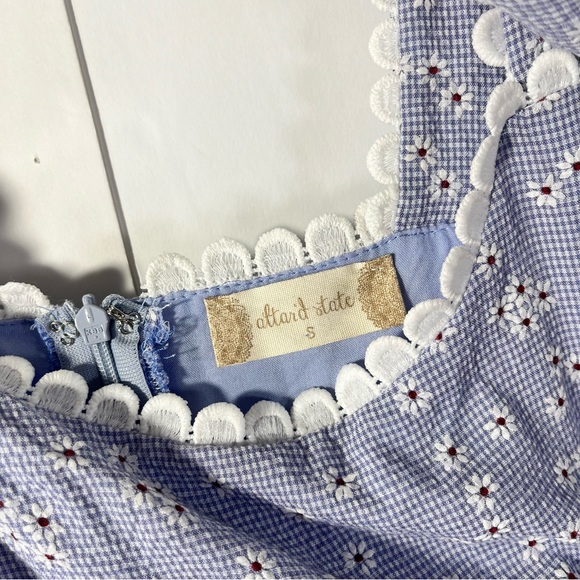 like new Altar’d State seersucker sun dress size small - Picture 5 of 8